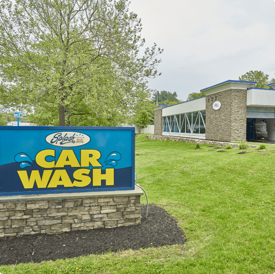 Splash location sign